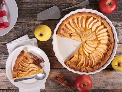 Tarte aux pommes à la cannelle facile à faire !