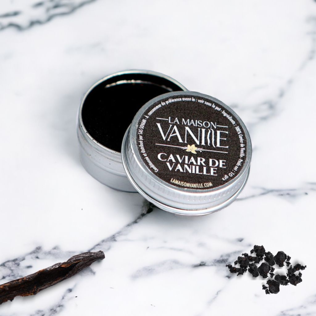 Notre caviar de vanille Bourbon aux notes chocolatées. 