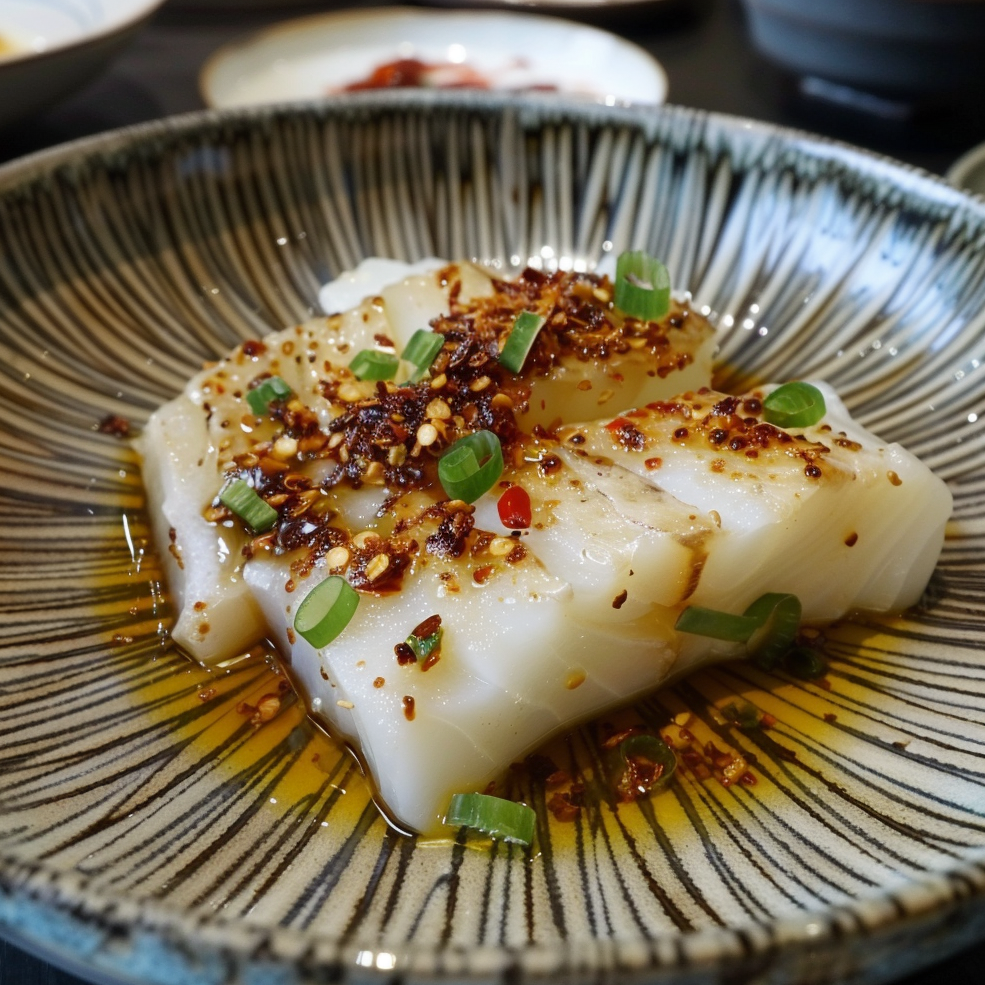 Une recette de poisson blanc au poivre de Sichuan vert.